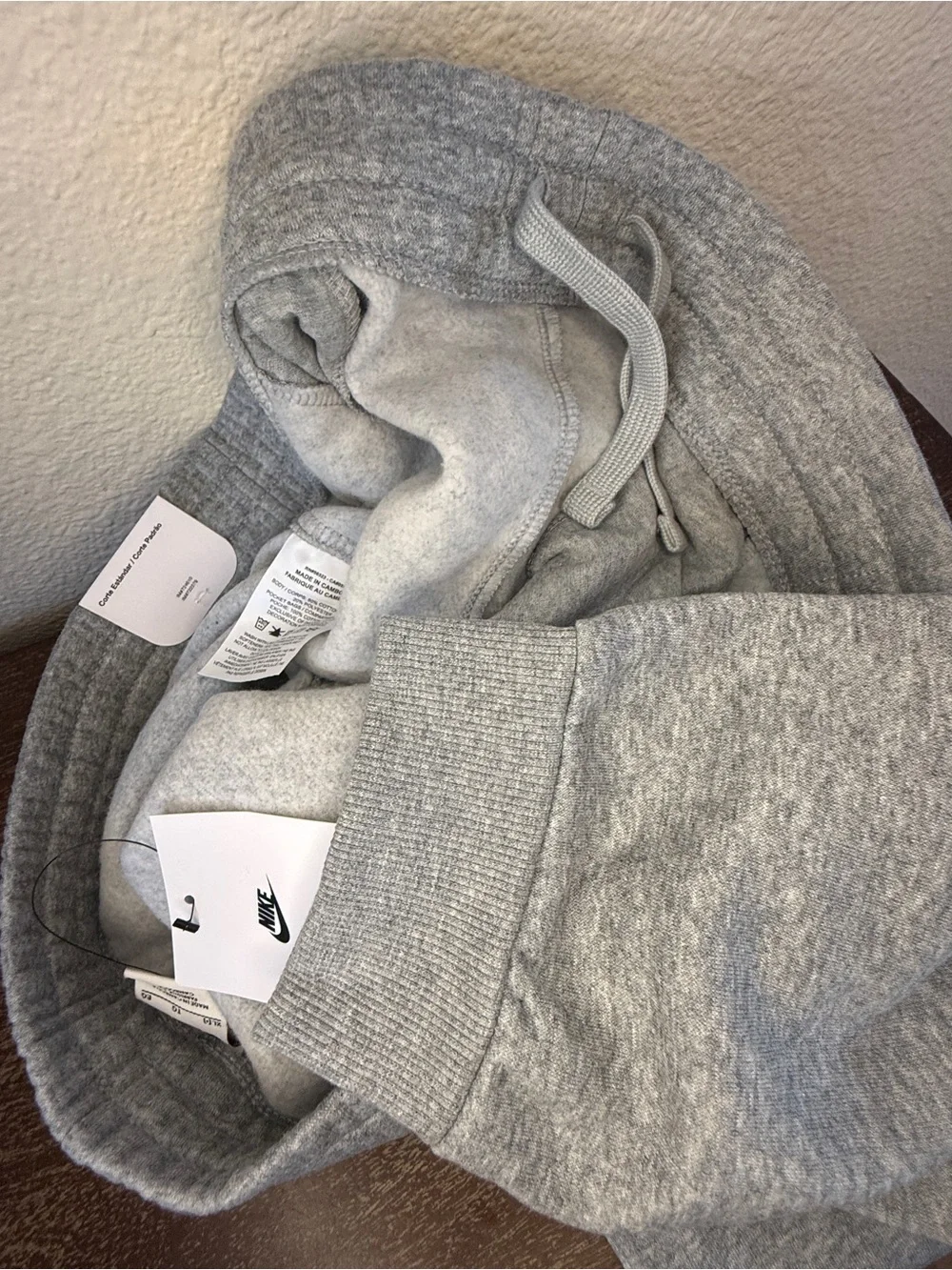 Nike Big Kid's Sportswear Fleece Joggers in Gray, Size XL (+) Standard Fit
